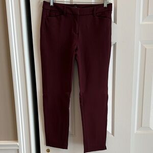 White House Black Market Burgundy Trousers